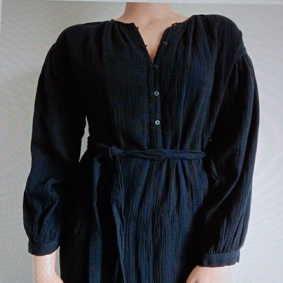 New Universal Thread Ebony Dress Size Small Pockets, Detachable Belt. - Picture 3 of 6
